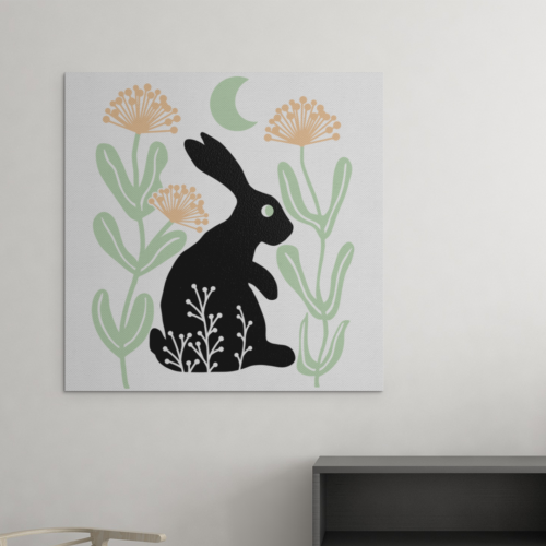 Hase im Mondschein - Plotterdatei