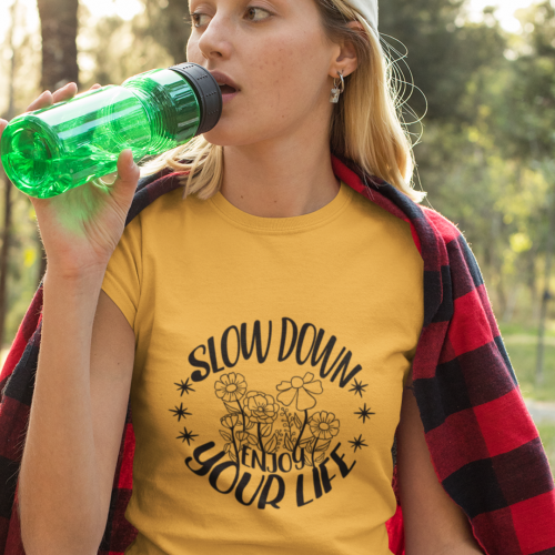 Garten, Slow down enjoy your life - Plotterdatei
