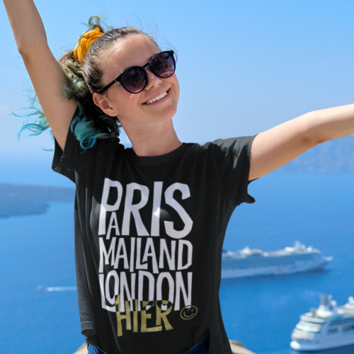 Weltenbummler Paris, Mailand, London, HIER - Plotterdatei