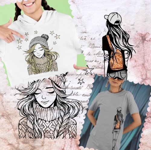 Girls, Girls, Girls - Plotterdatei Bundle