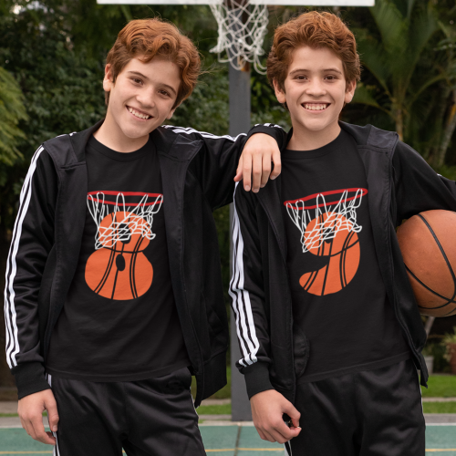 8. +9. Geburtstag Basketball - Plotterdatei