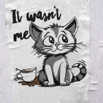 Katze It wasn't me - Plotterdatei